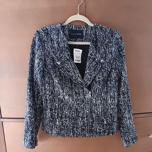 NWT Moto Jacket, Size M, Black and White